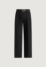 Jodie Pleated Trousers - Black