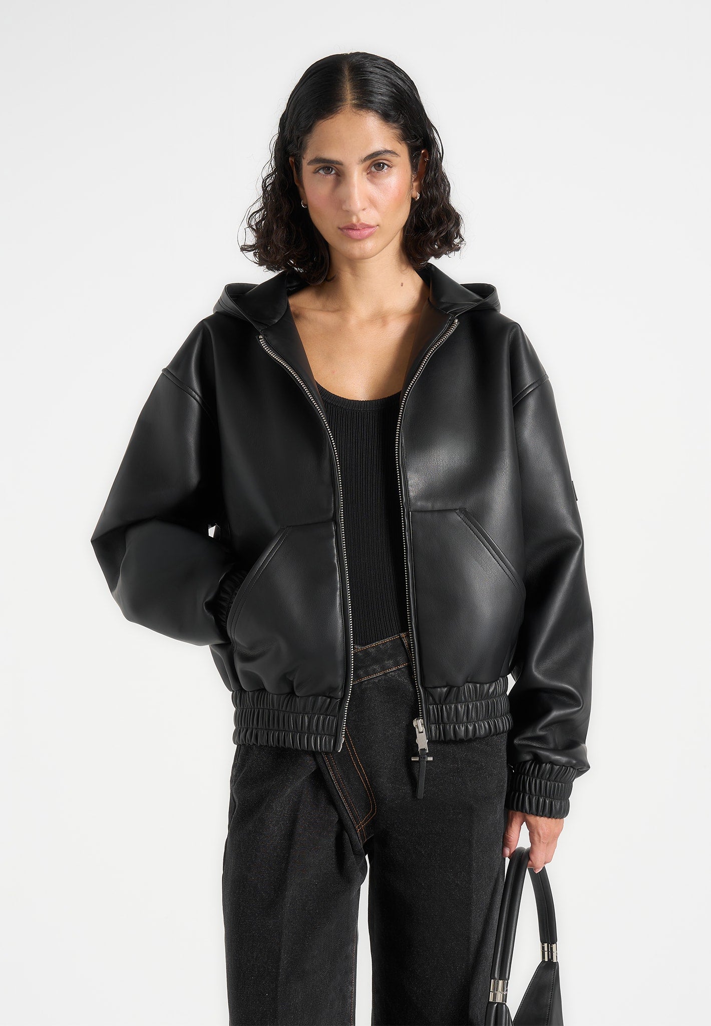 unisex-leather-cropped-hoodie-black1