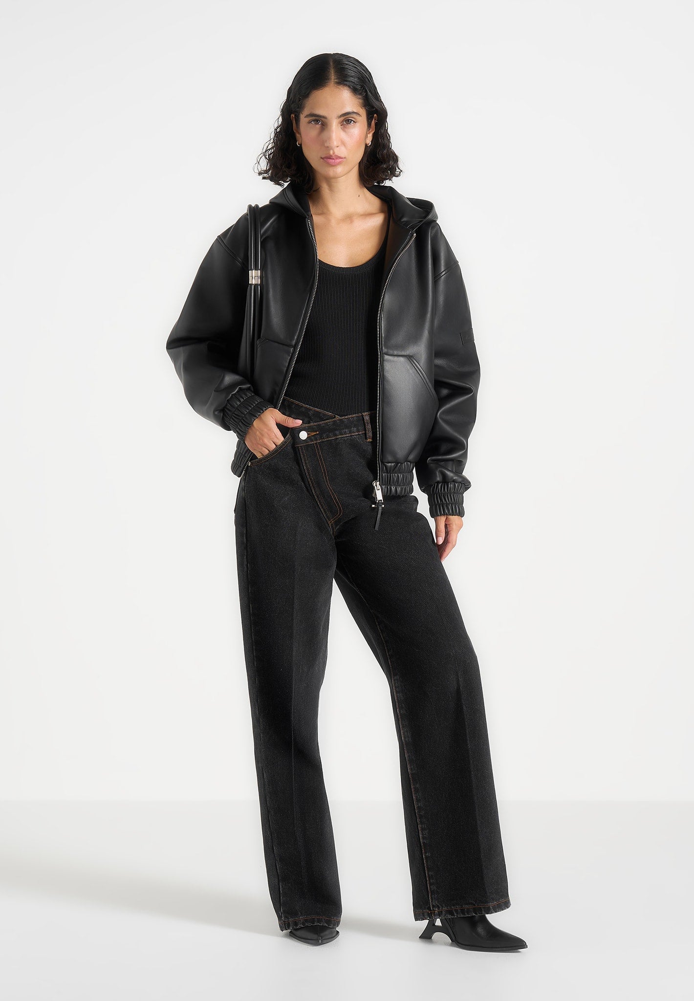 unisex-leather-cropped-hoodie-black1