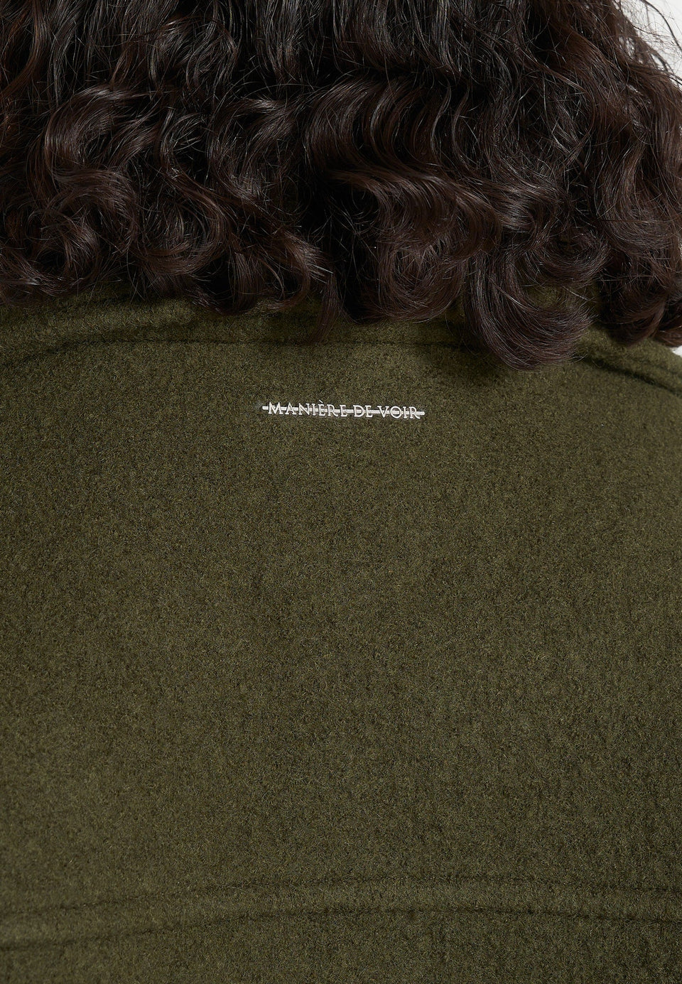 Mika - Unisex Double Breasted Wool Jacket - Olive