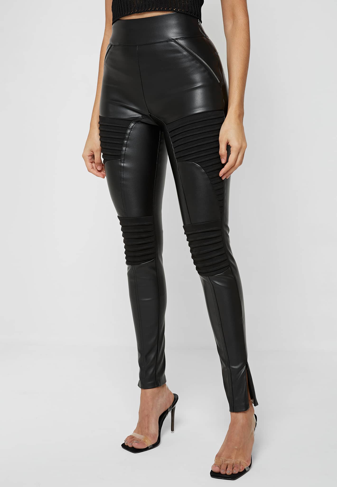 vegan-leather-suede-ribbed-legging-black