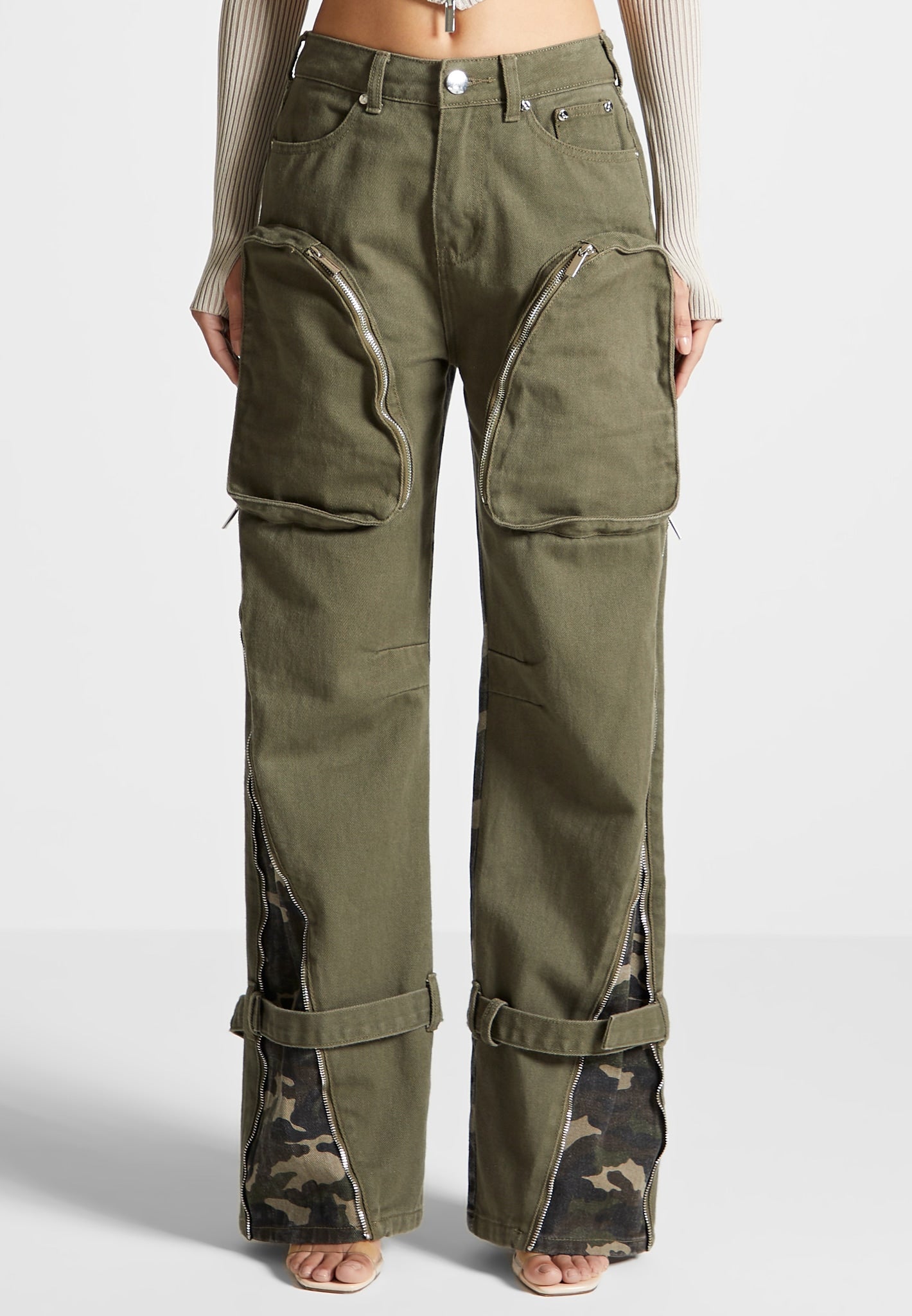 zip-detail-denim-cargo-pants-khaki-camo