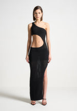 asymmetric-crochet-knit-cut-out-maxi-dress-black