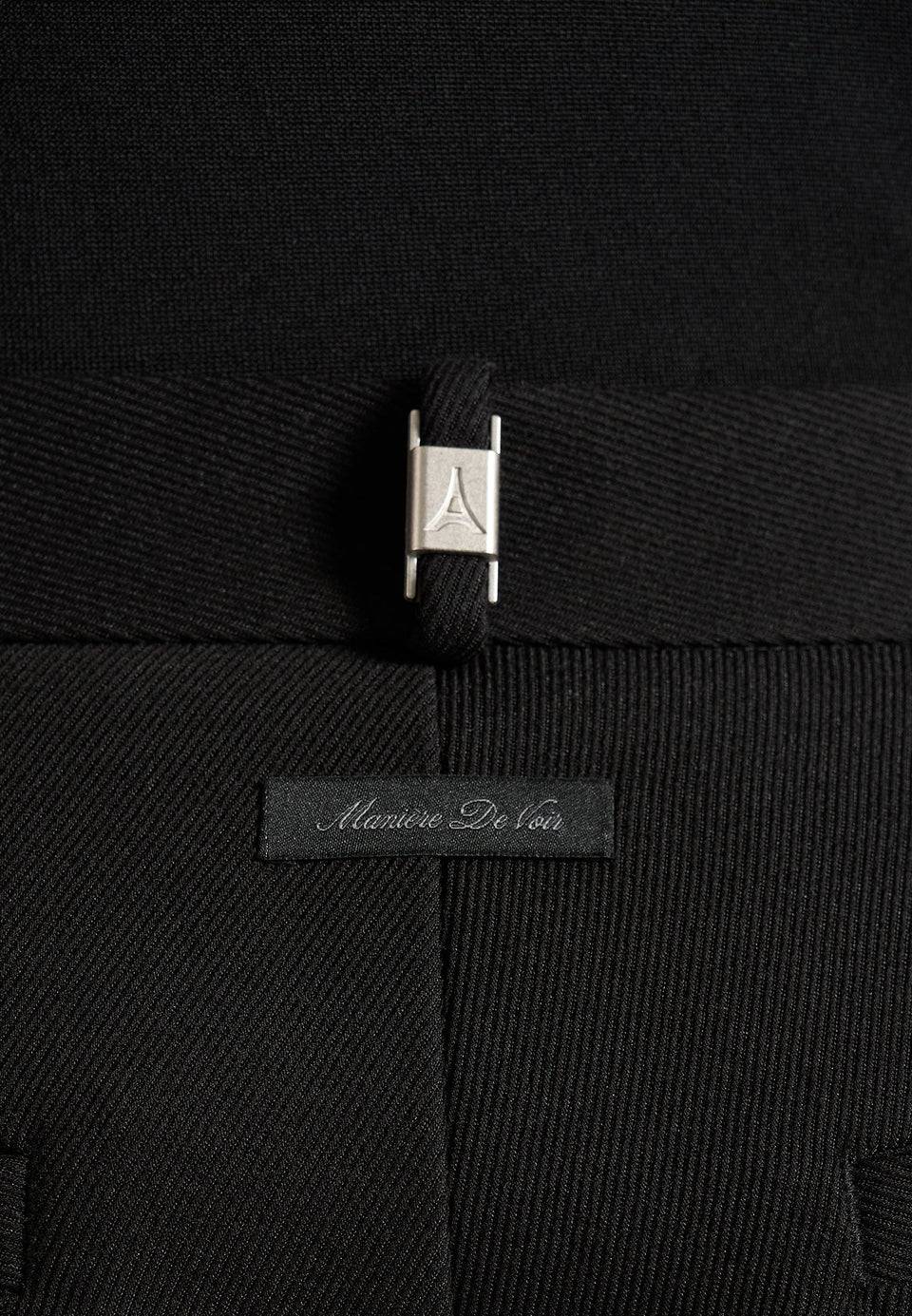 Dorian - Pleated Tailored Pants - Black