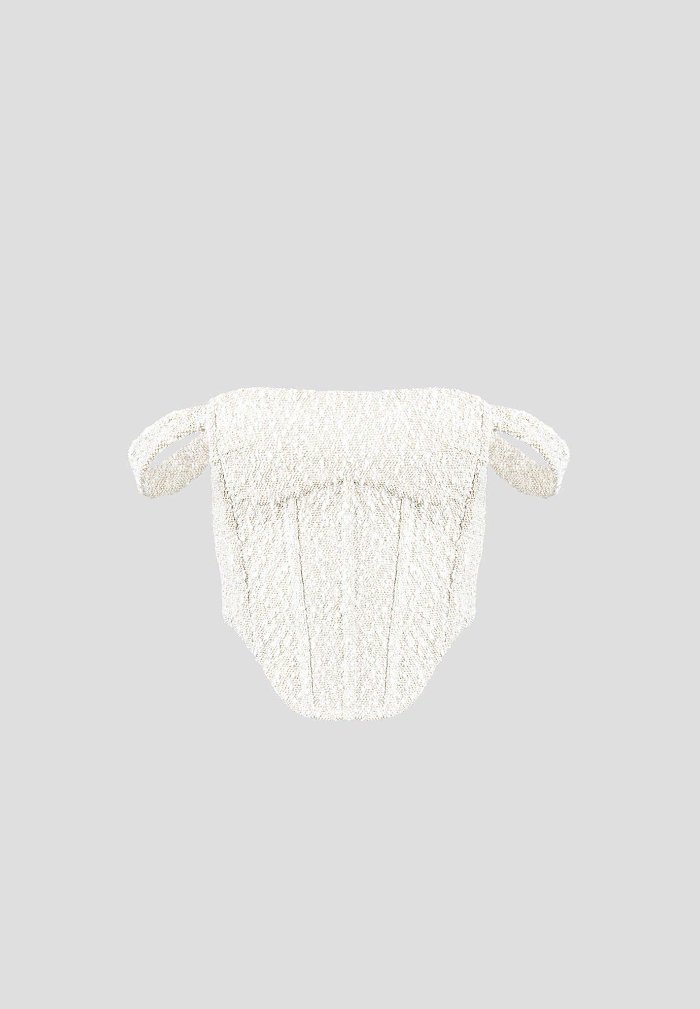 Bonnie - Boucle Bardot Corset Top - Off White