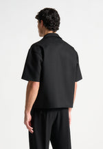 boxy-twill-double-breasted-shirt-black