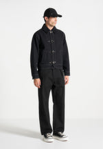 nino-clasp-detail-contrast-stitch-gabardine-jacket-black