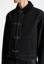 nino-clasp-detail-contrast-stitch-gabardine-jacket-black