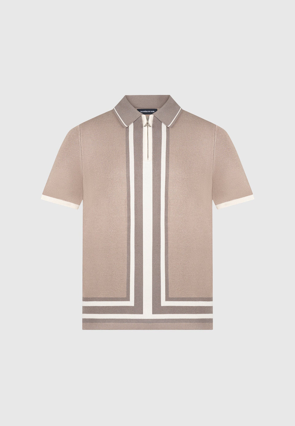 contrast-border-knit-zip-polo-shirt-taupe