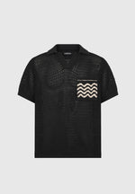 crochet-knit-polo-shirt-black