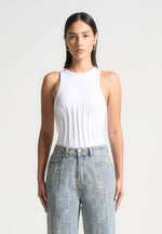 contour-pleated-racer-bodysuit-white