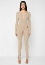 distressed-knitted-cut-out-jumpsuit-taupe