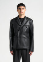 double-breasted-vegan-leather-suit-jacket-black