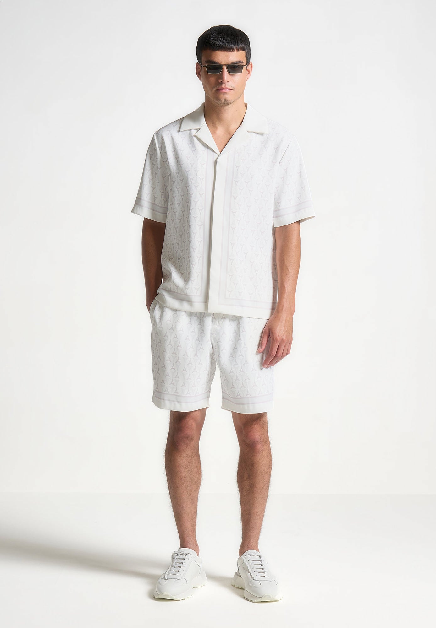 Jordan - Eiffel Monogram Shorts - White 