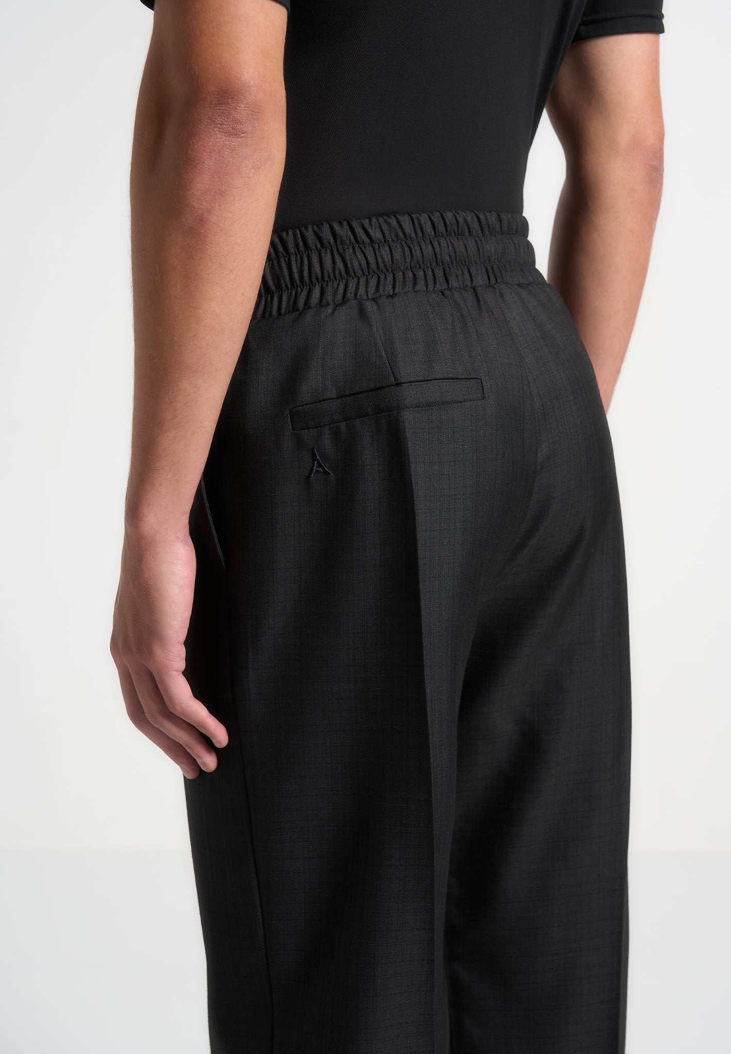 elasticated-tailored-crease-trousers-black