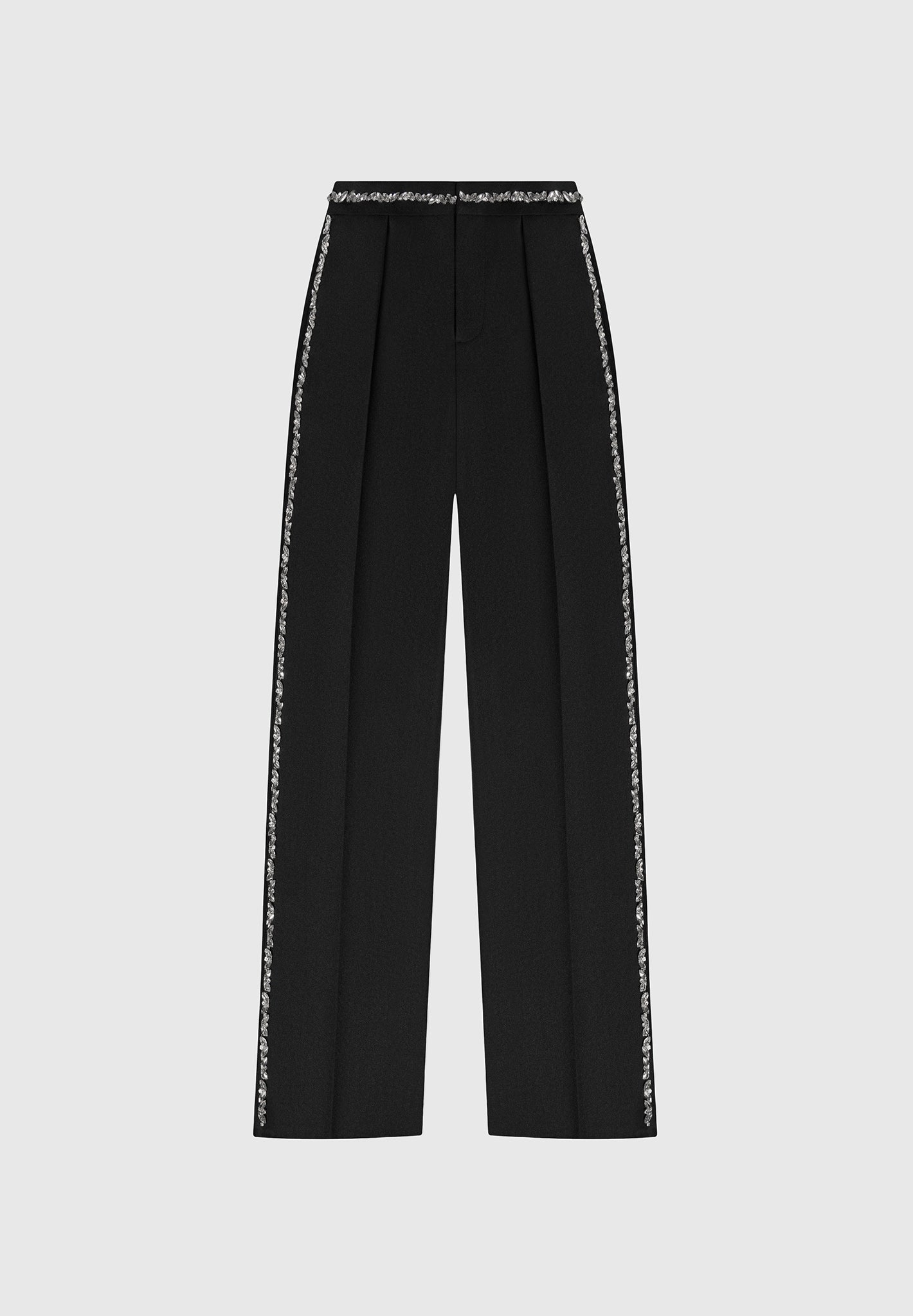 Patricia - Embellished Tailored Pants - Black