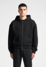 eternel-eiffel-embossed-zip-hoodie-black