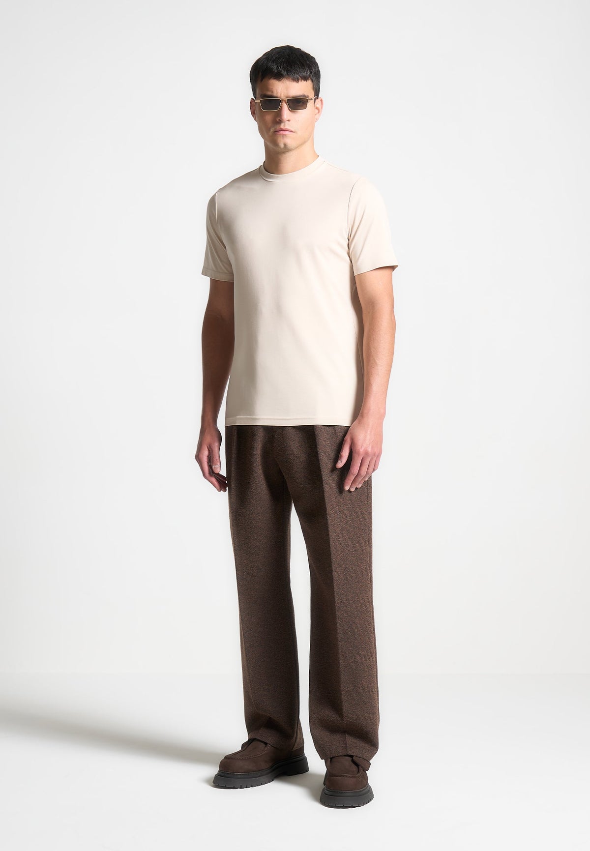 T⁠S003 - Fitted Luxe T-Shirt - Cream