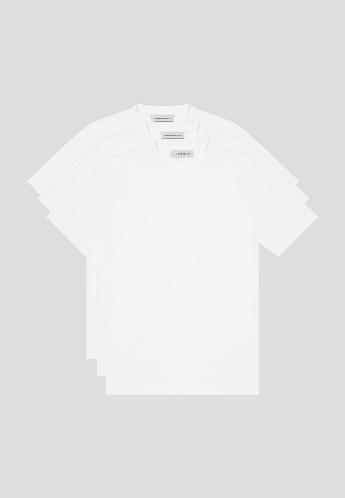 TS004 - Slim Fit Luxe T-Shirt 3 Pack - White
