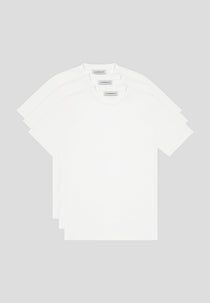 TS004 - Slim Fit Luxe T-Shirt 3 Pack - White