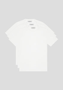 Slim Fit Luxe T-Shirt 3 Pack - White