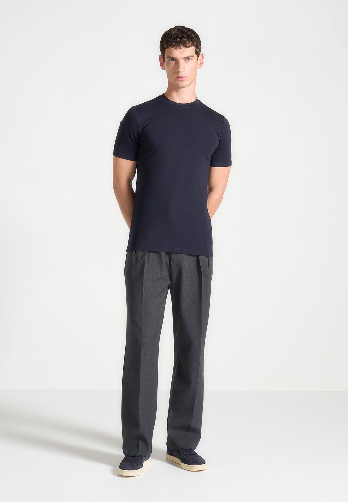 T⁠S003 - Fitted Luxe T-Shirt - Navy