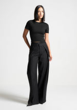 eternelle-double-layer-short-sleeve-t-shirt-black