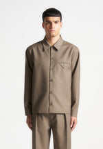 hatched-tailored-long-sleeve-shirt-khaki