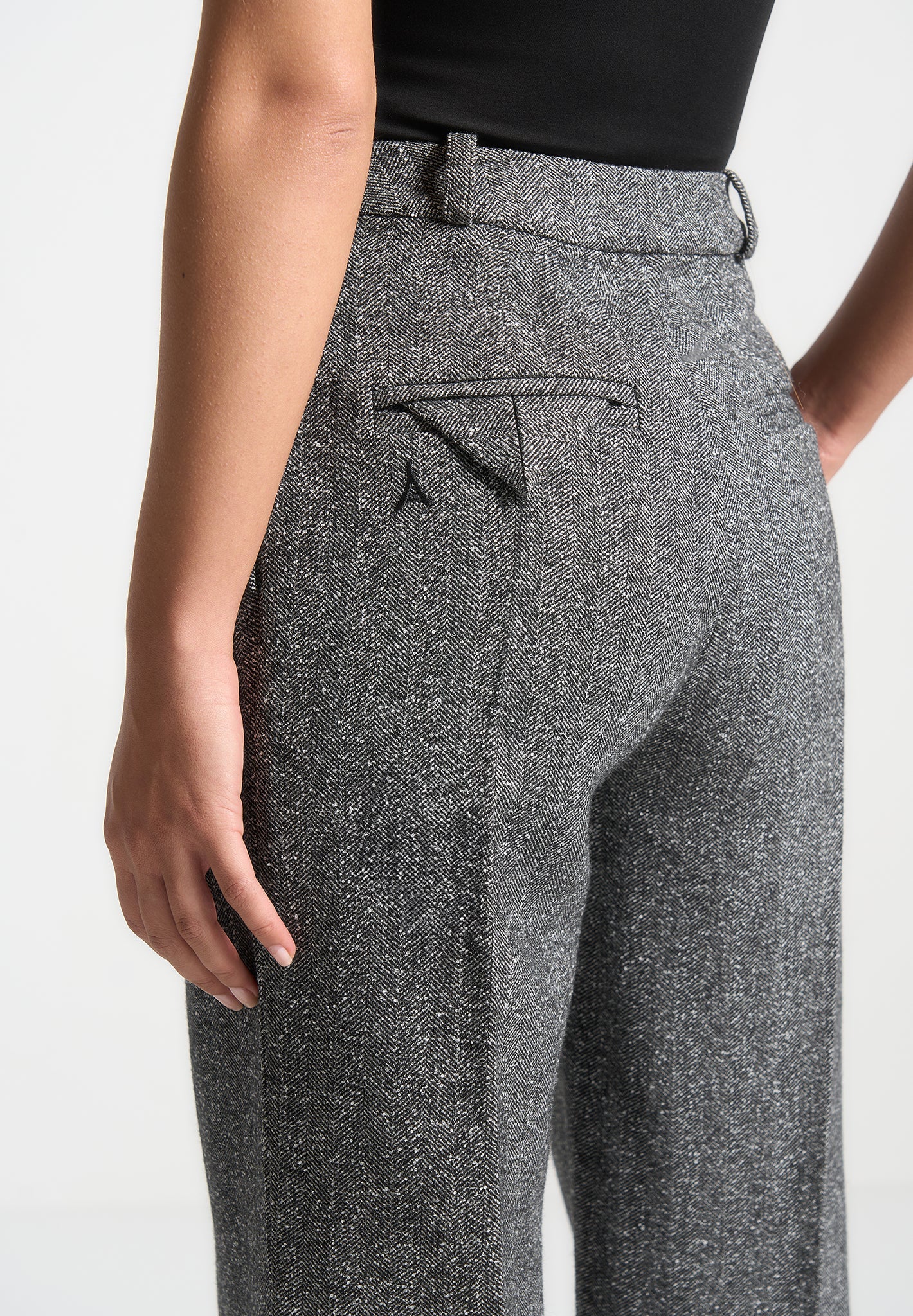 herringbone-twin-pleat-tailored-trousers-grey