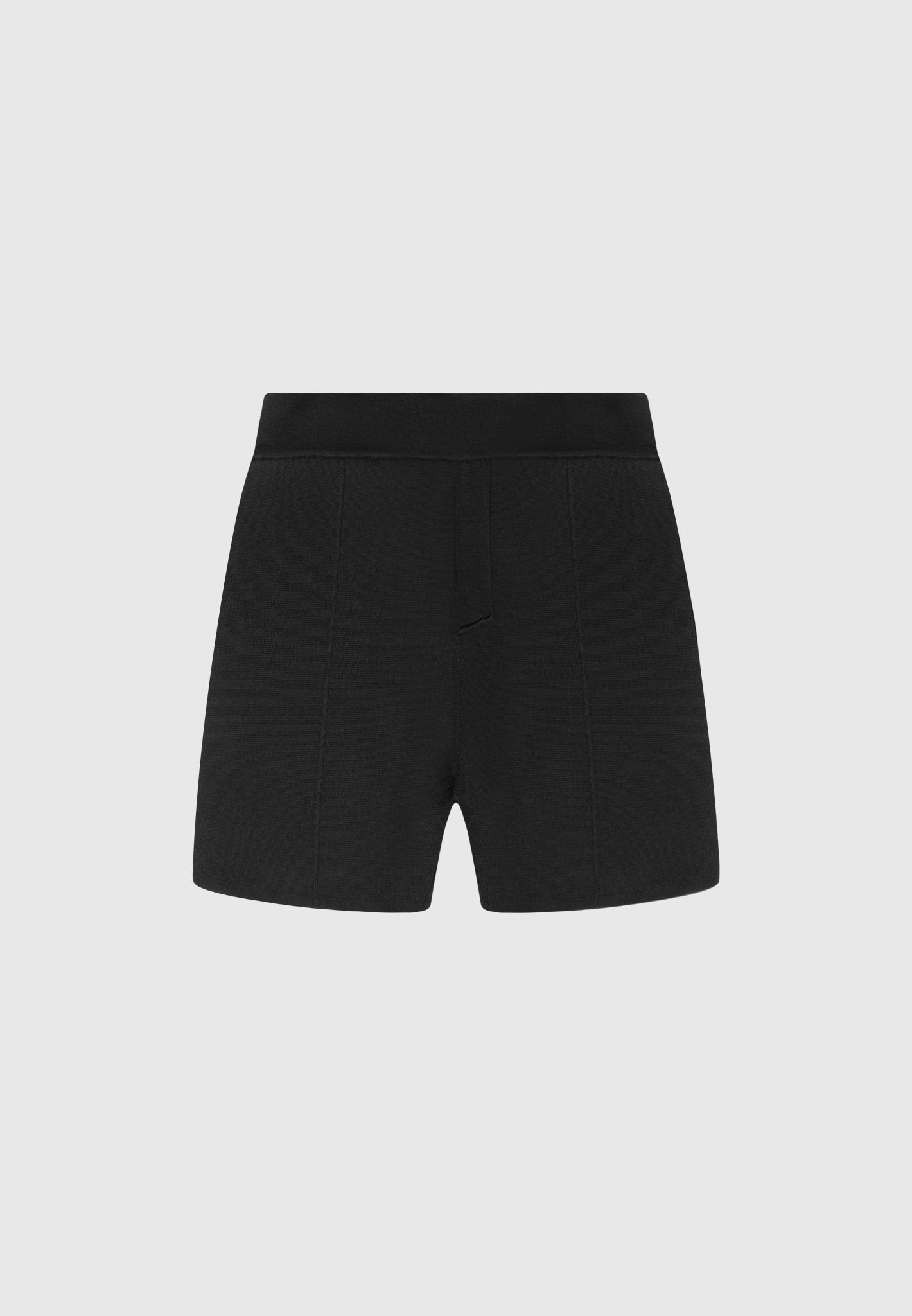 knitted-shorts-black
