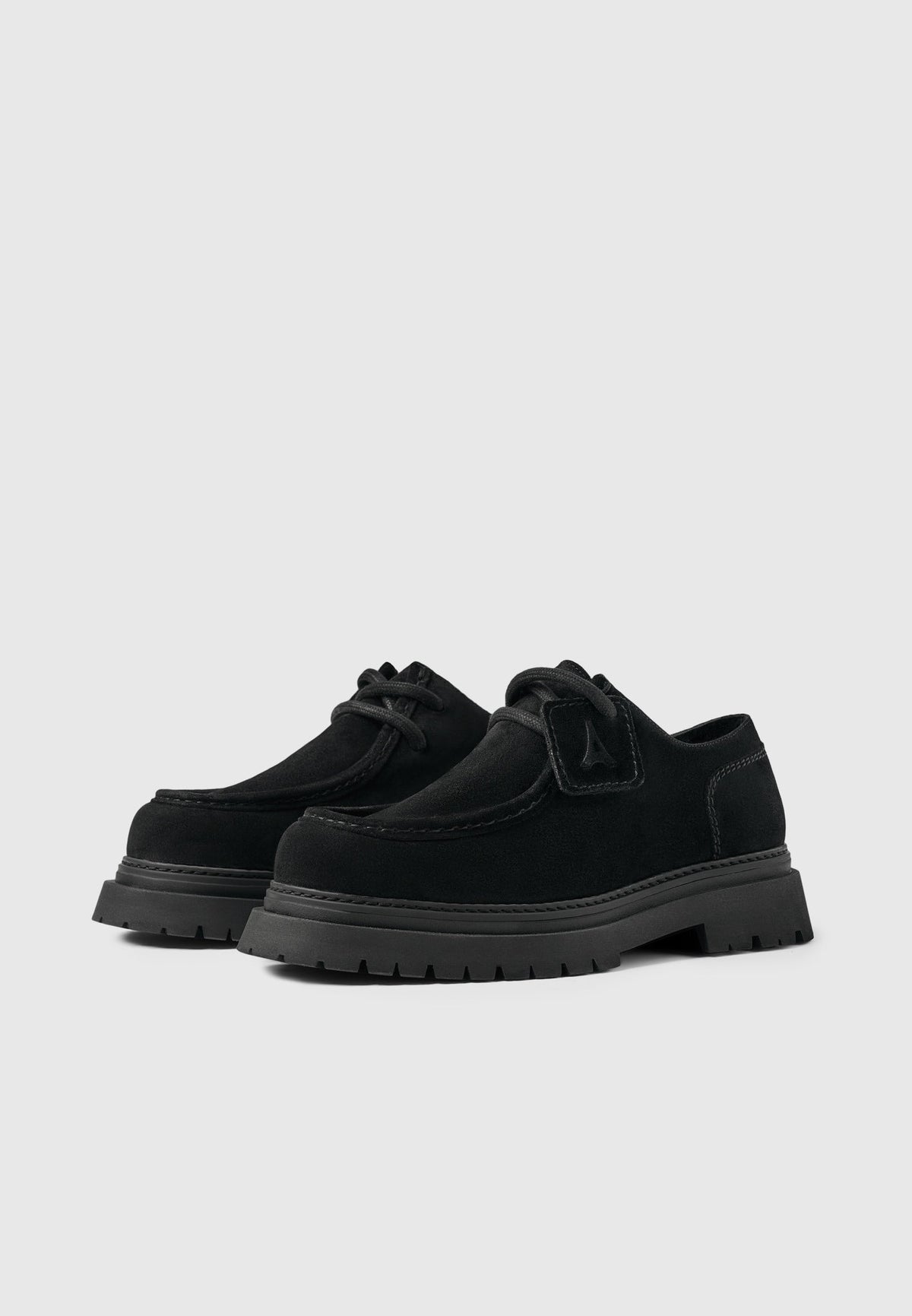 L’Atelier - Suede Lace-up Shoe - Black
