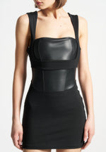 layered-corset-mini-dress-black