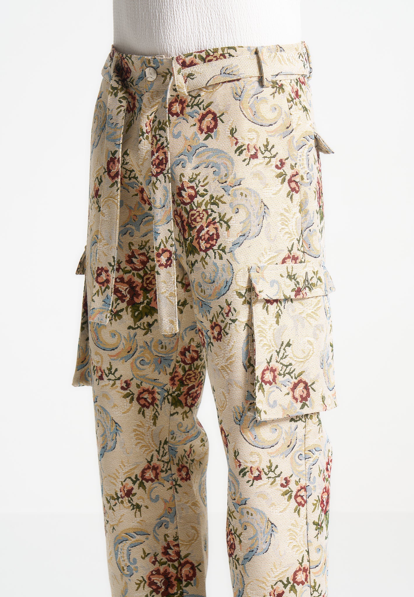limited-edition-jacquard-cargo-trousers-beige