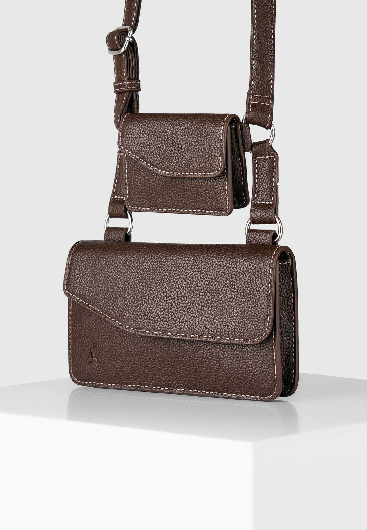 Monet - Duo Crossbody Bag - Brown