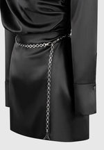 off-shoulder-draped-satin-mini-dress-with-belt-black