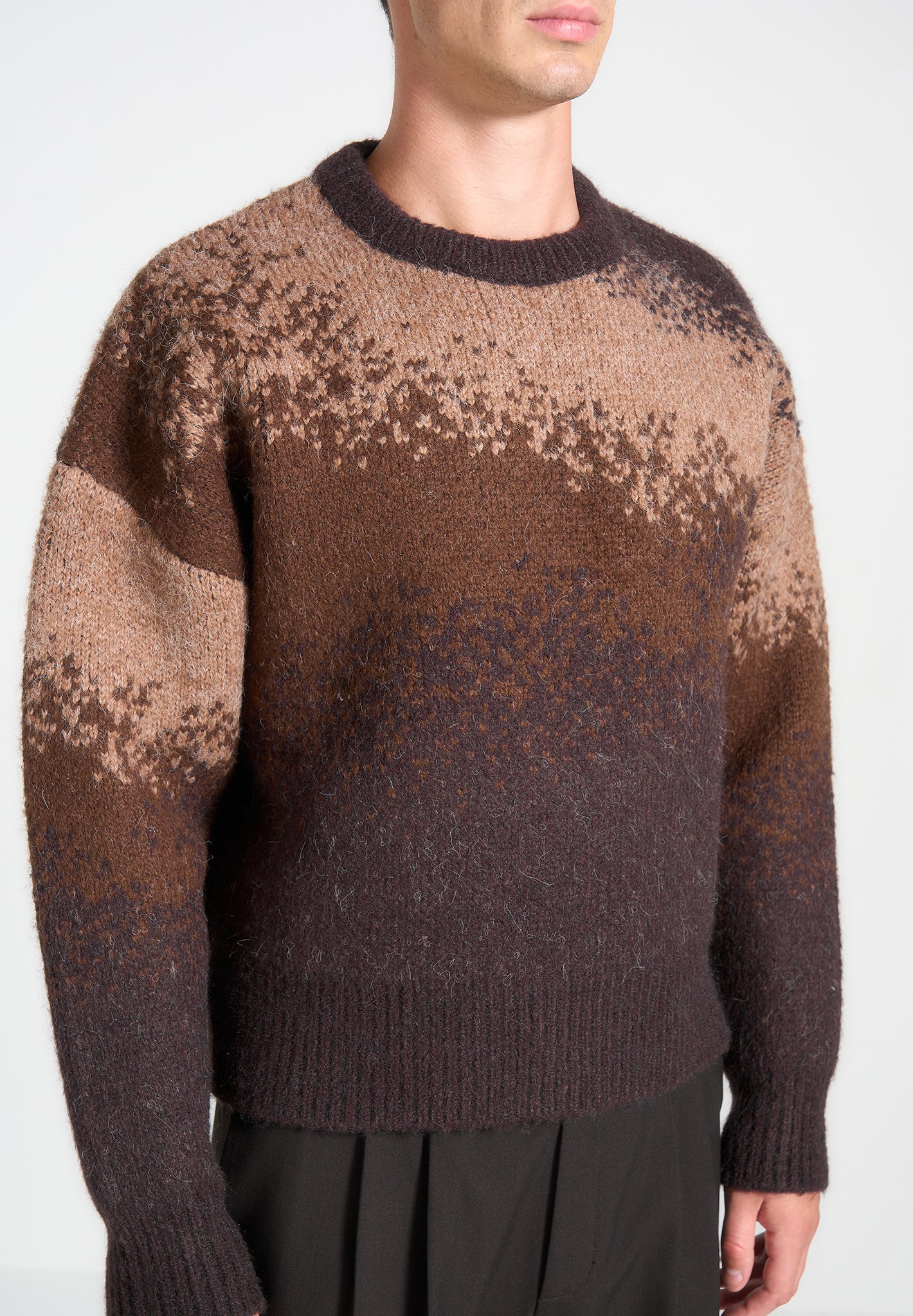 ombre-knit-crewneck-sweater-brown