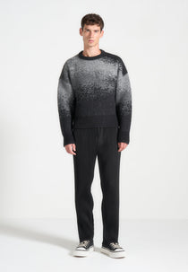 Yani - Ombré Wool Crewneck Sweater - Grey
