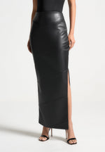 daisy-leather-midaxi-skirt-black