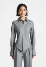 sonia-pinstripe-angled-shirt-grey