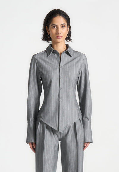 sonia-pinstripe-angled-shirt-grey