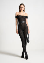 pointelle-knit-bardot-jumpsuit-with-belt-black