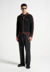 relaxed-fit-textured-belted-tailored-trousers-black