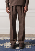 relaxed-fit-melange-tailored-twin-pleat-trousers-brown