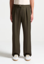 relaxed-fit-twill-pleated-tailored-trousers-khaki