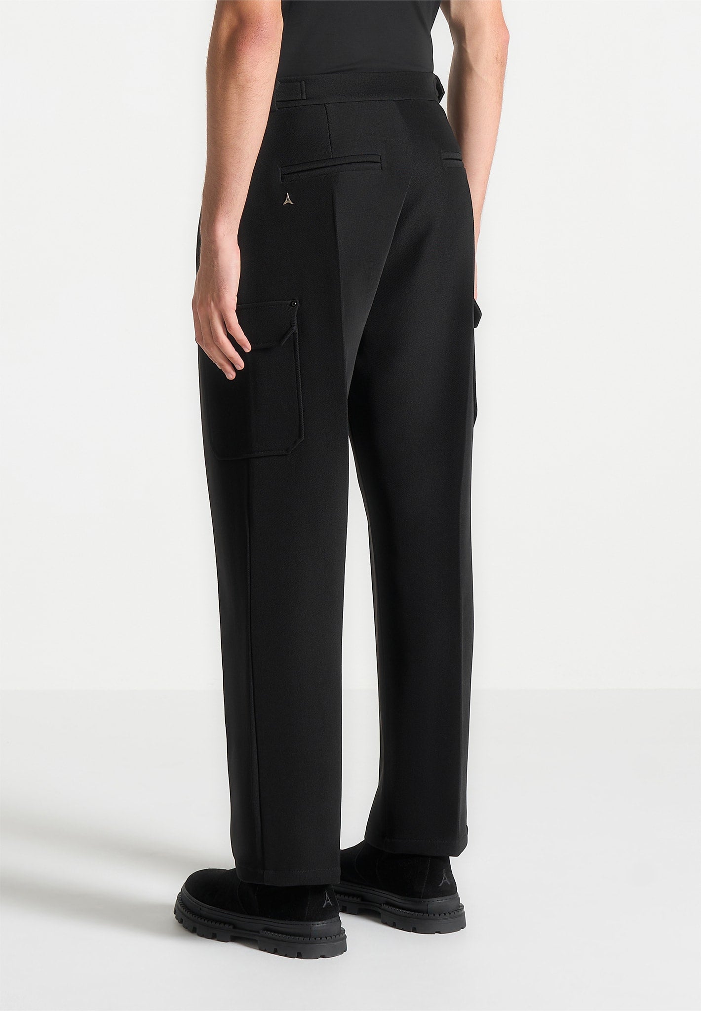 Maurice - Relaxed Fit Twill Pocket Pants - Black