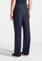 relaxed-fit-pleated-tailored-trousers-navy