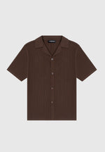 ribbed-knit-revere-shirt-brown