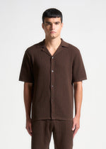 ribbed-knit-revere-shirt-brown