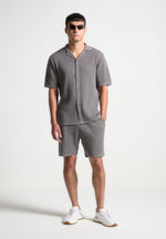 ribbed-knit-shorts-grey