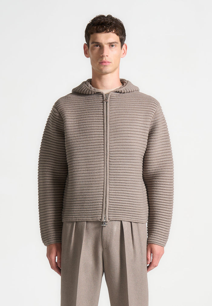 ribbed-knit-zip-up-hoodie-taupe